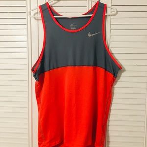 Dri-Fit Orange and Gray Nike Tank